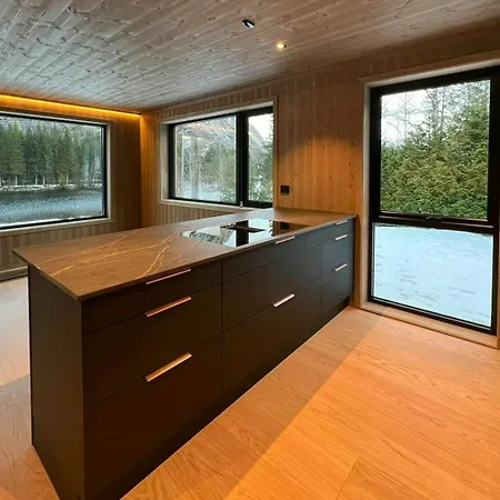 With Dock By Otra In Setesdal בית נופש Langerd