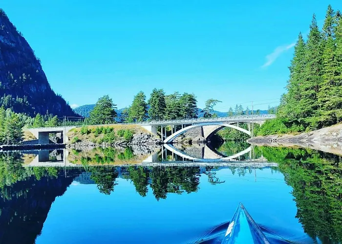 With Dock By Otra In Setesdal Bygland